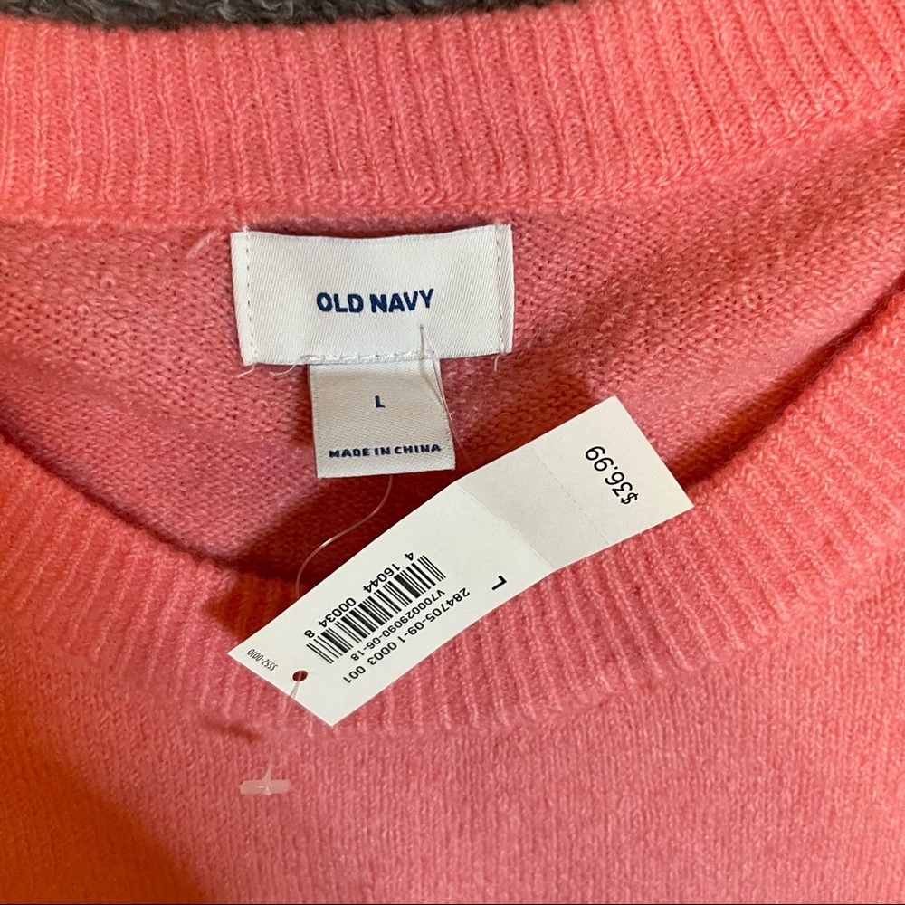 Old Navy Coral Crew Neck Sweater - Picture 9 of 9